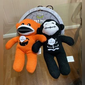 - Brand New Set Of 2 Dog Toy With Squeaker Halloween 9”